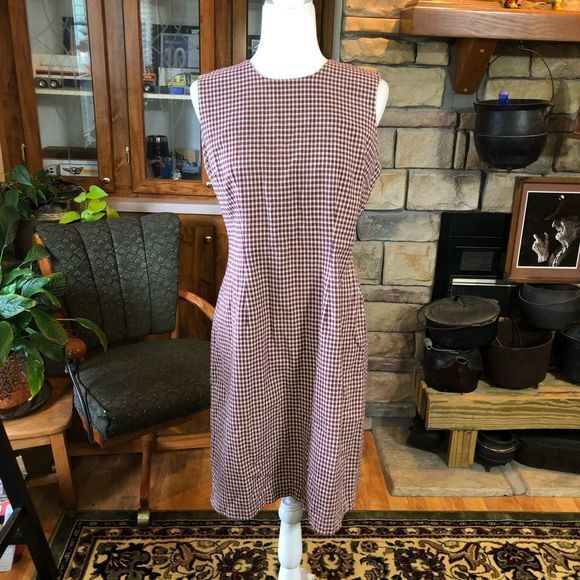 Sag Harbor Dresses & Skirts - Sag Harbor size 14p 100% cotton gingham dress